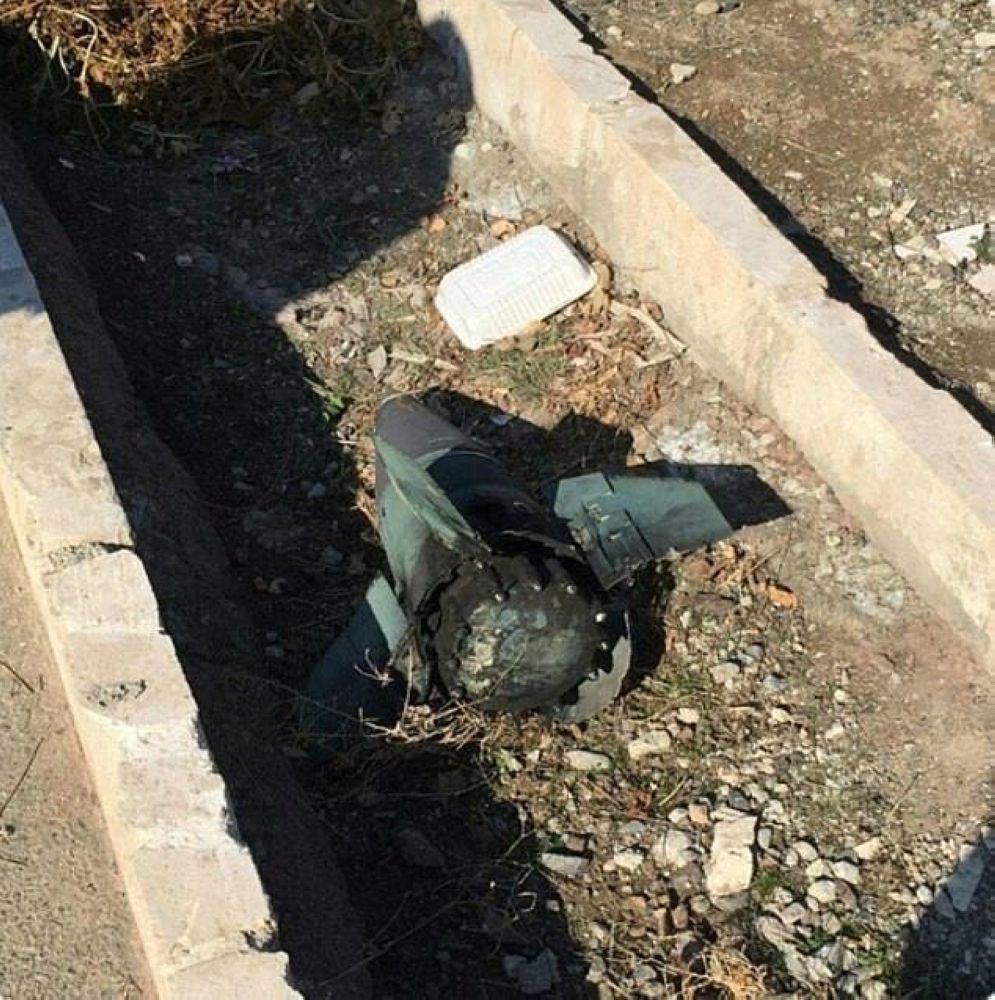 Bahagian roket yang didakwa misil iran ditemui berhampiran lokasi serpihan pesawat ditemui.