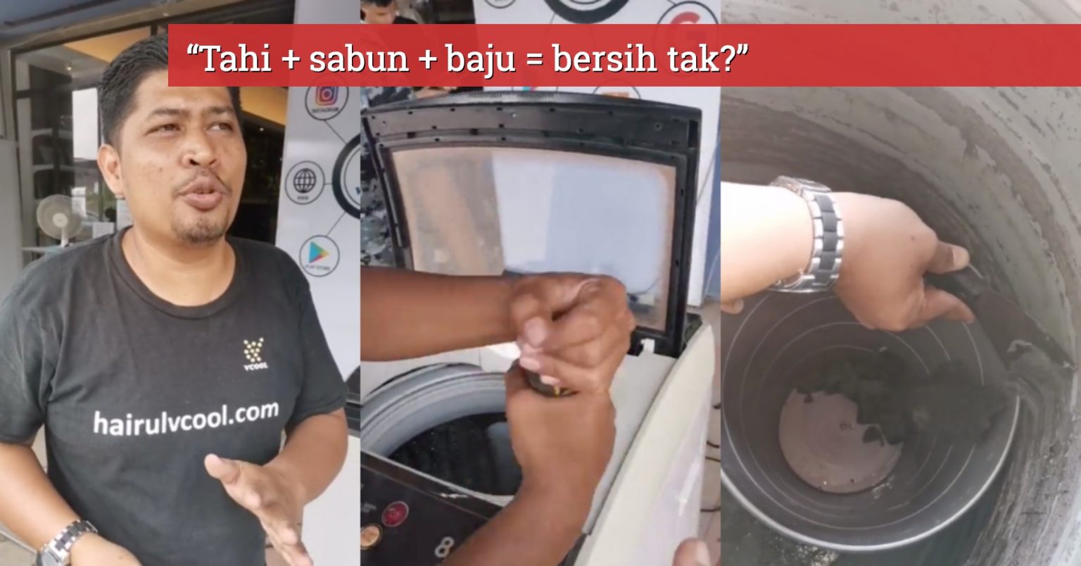 (Video) Abang Ini Ajar Cara Buka & Cuci 'Tahi' Dalam Mesin ...