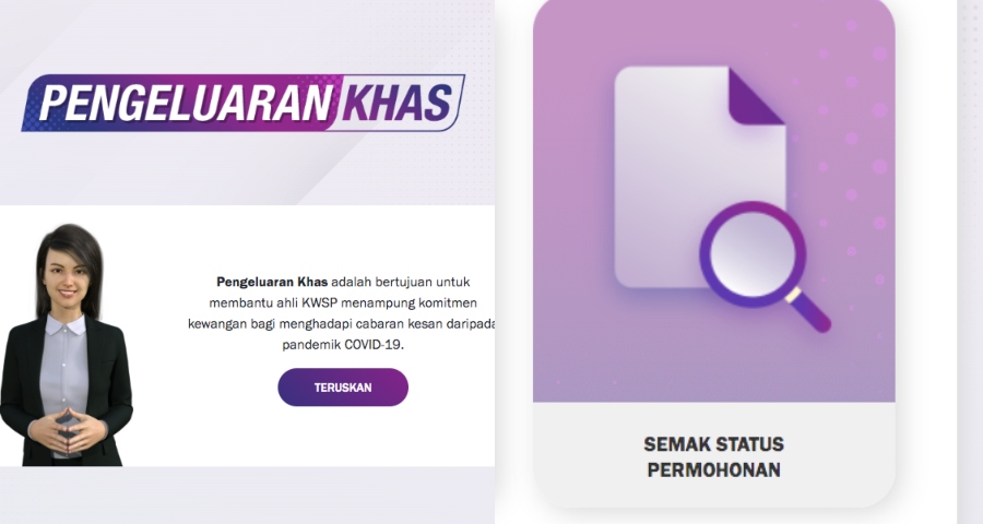 semak status permohonan