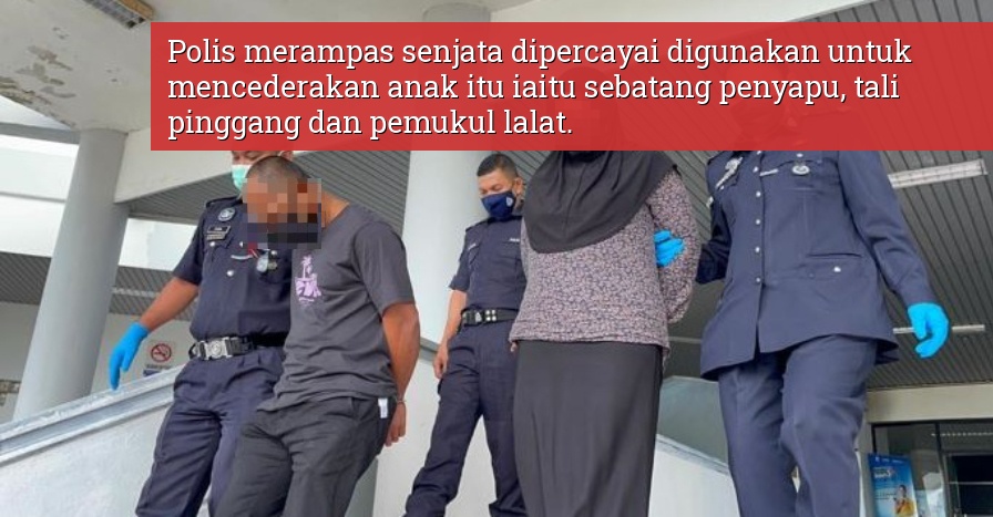 pukul anak guna penyapu