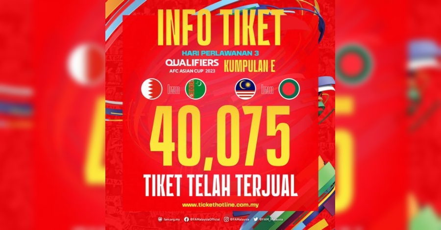 40 tiket terjual