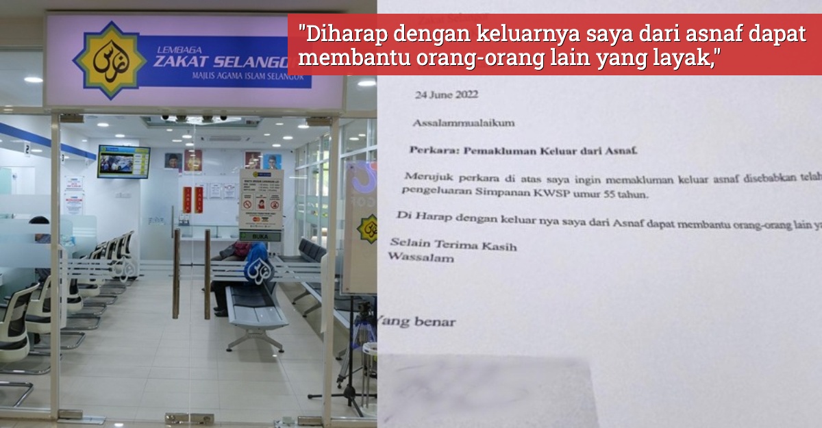 asnaf tulis surat mohon berhenti