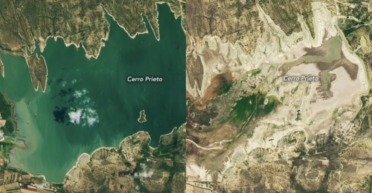 Paras air di kawasan takungan Cerro Prieto