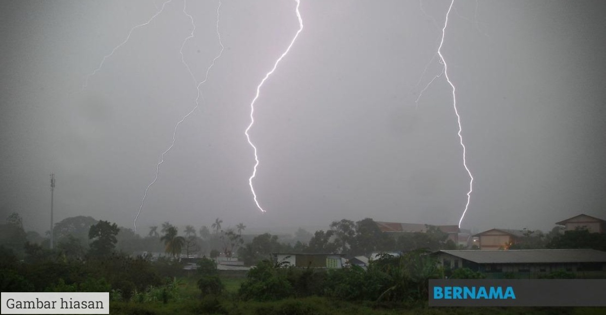 ribut petir hingga 27 julai