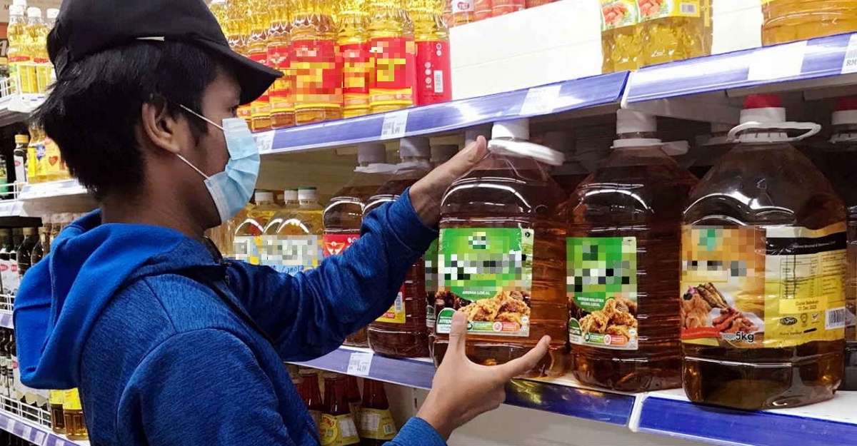 Harga minyak masak botol 5Kg dijual RM34.70