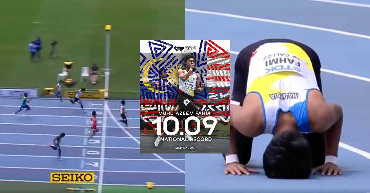 azeem fahmi pecah rekod kebangsaan
