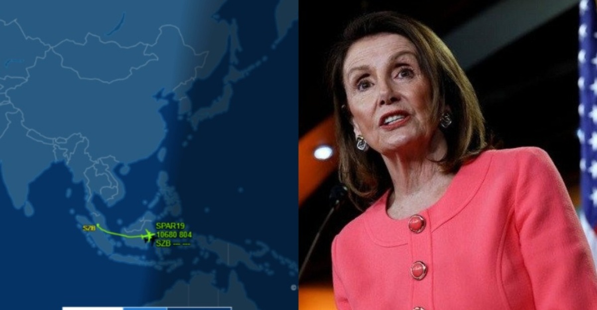 pesawat bawa pelosi didakwa mengelak lalu ruang udara