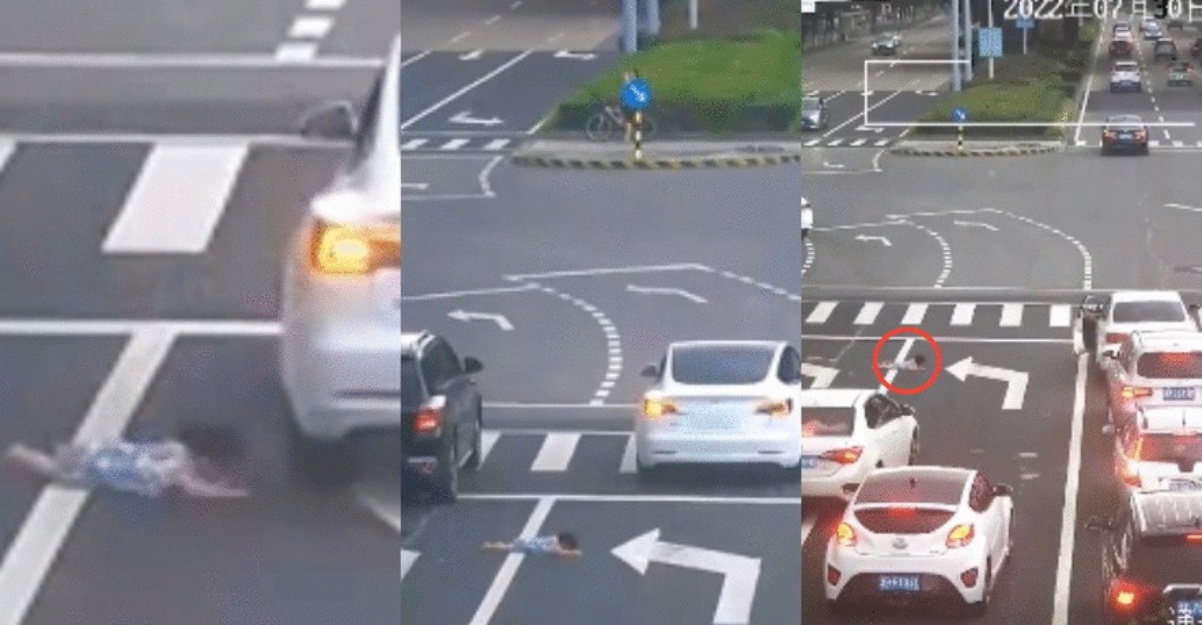detik cemas budak terjatuh dari tingkap kereta tular
