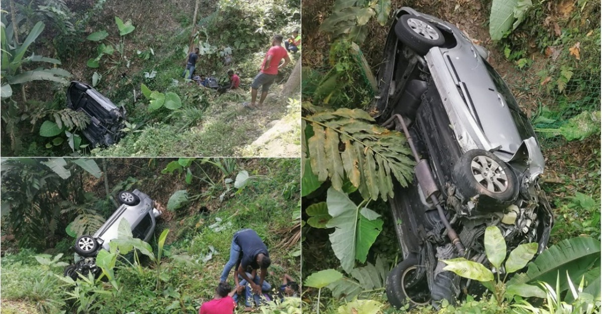 kereta jatuh gaung
