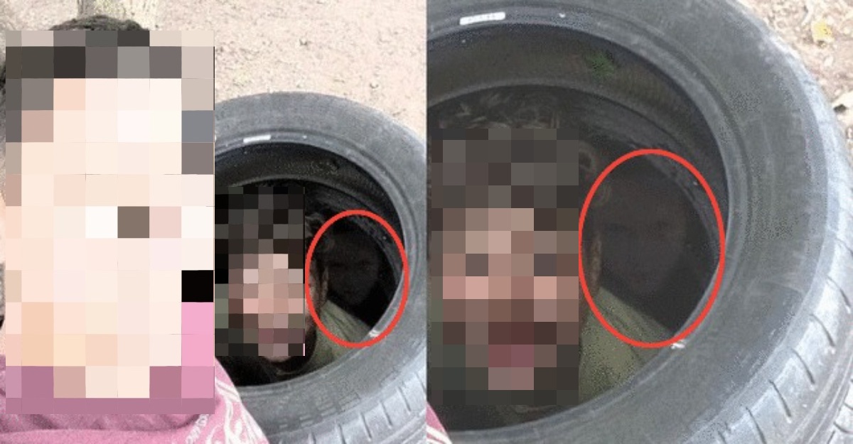 wanita dakwa wajah gadis misteri photobombed dalam gambar selfie