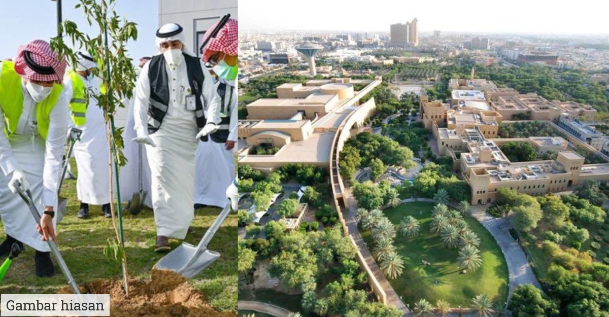 arab saudi 10 bilion pokok