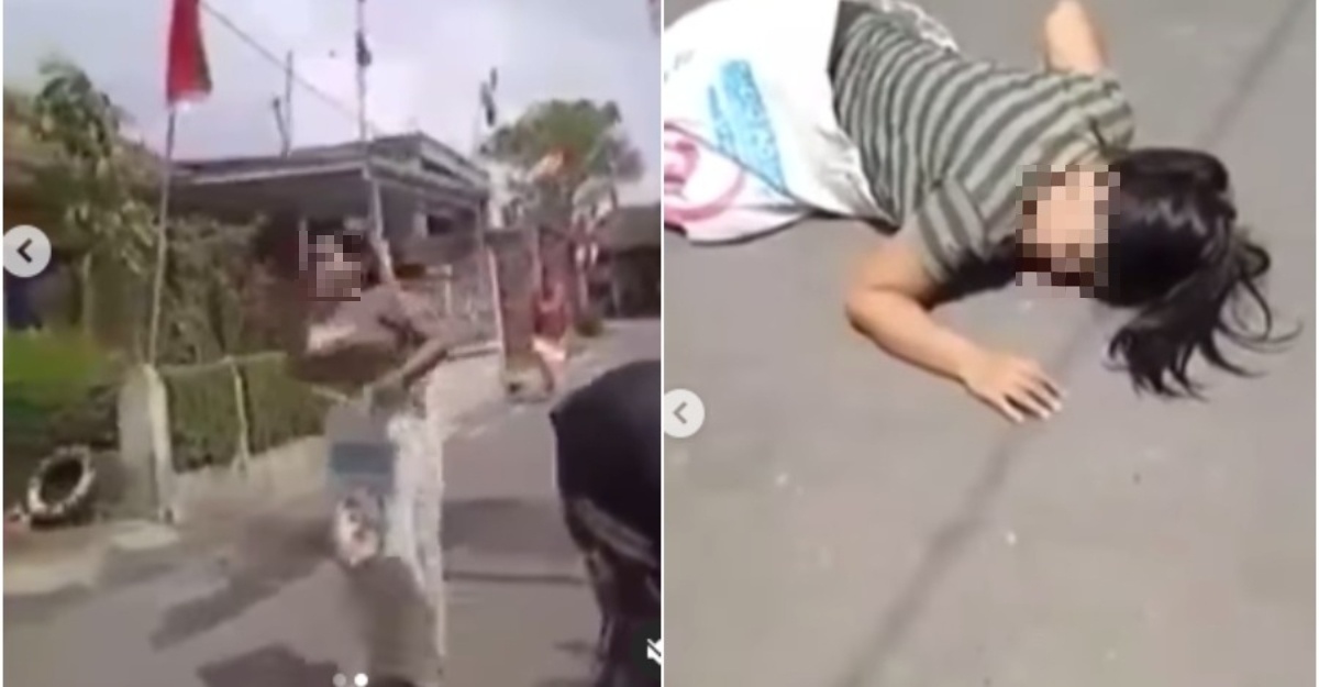 Jatuh 'Tersembam' Ketika Sertai Acara Lari Dalam Guni