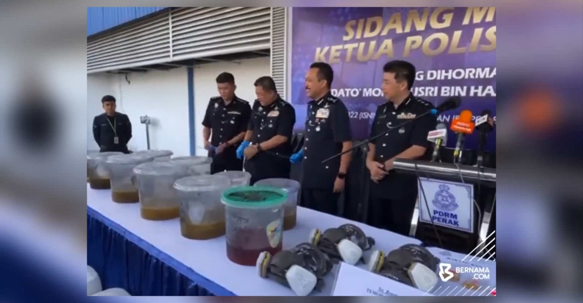 serbuan jenayah dadah terbesar perak