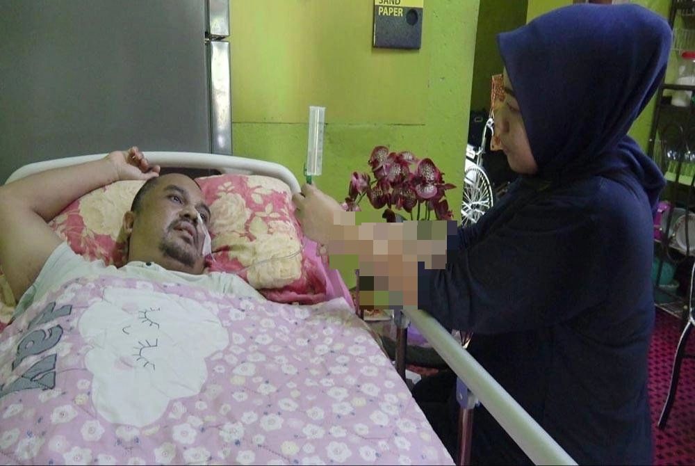 suami lumpuh isteri mohon bantuan