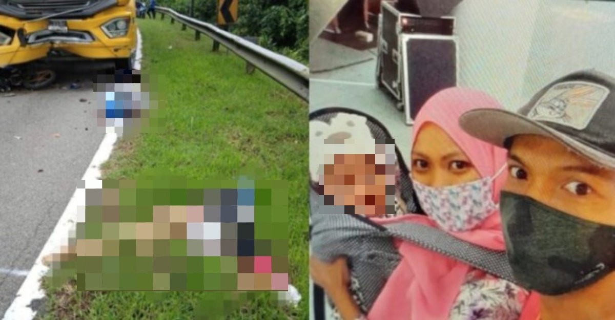 empat beranak termasuk bayi maut kemalangan