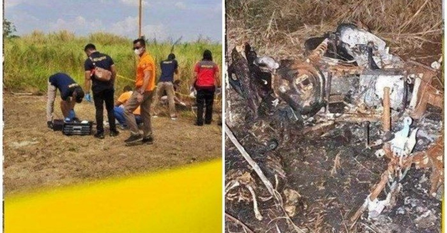Hangus terbakar