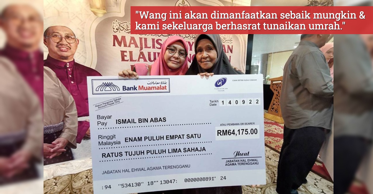 warga emas terima elaun arwah suami