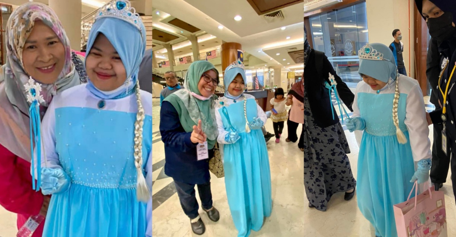 Bella Pakai Gaun Elsa