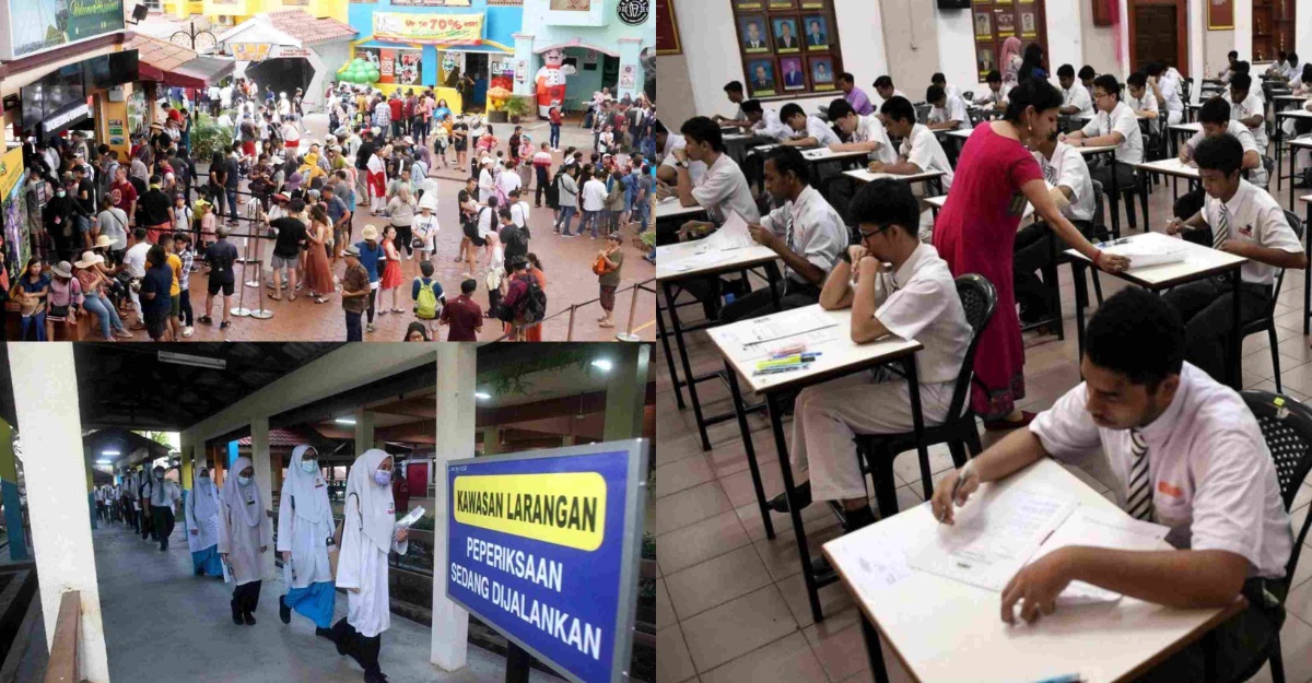 pergi bercuti waktu sekolah