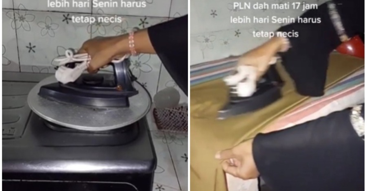 Cara Unik Guna Seterika Tanpa Guna Elektrik