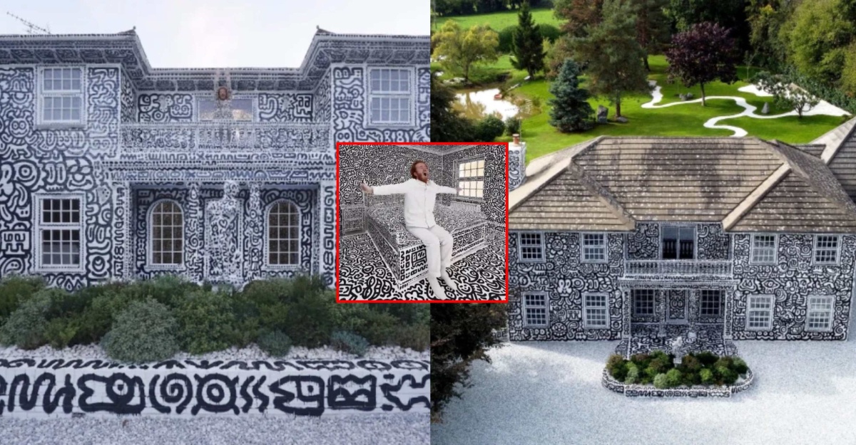 Rumah Banglo Dihiasi Lukisan "Doodle"