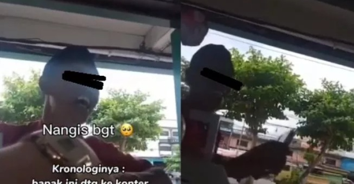 lelaki masih tersenyum beli phone palsu