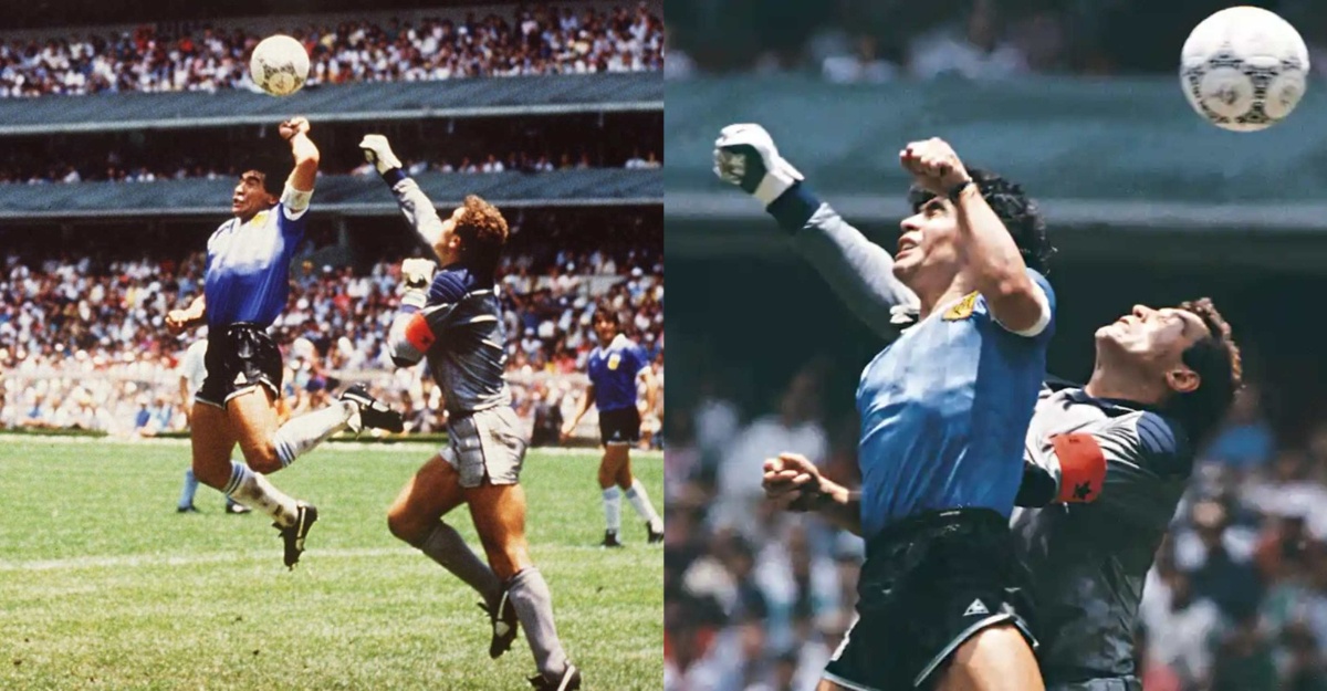 harga bola ikonik hand of god diego maradona
