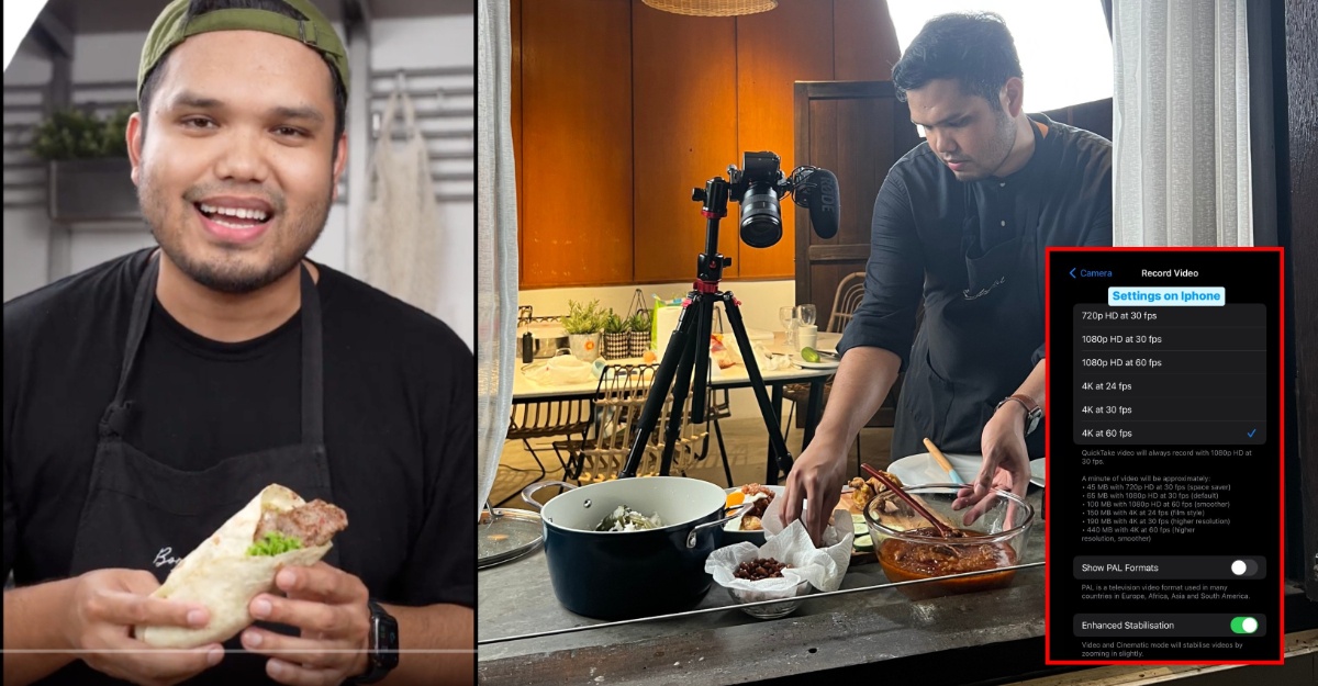 cara rakam video cantik khairul aming