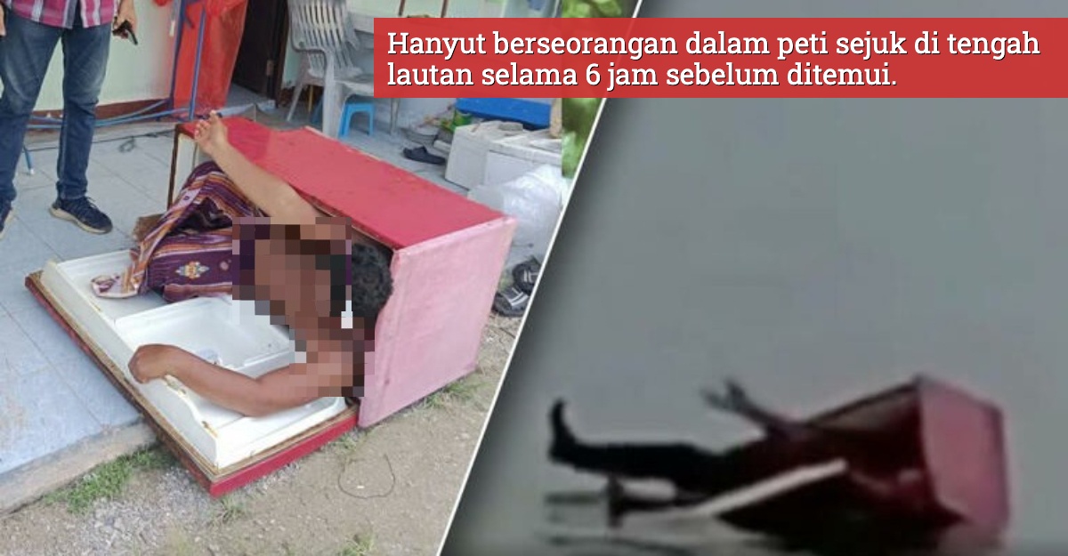 bot karam peti sejuk selamatkan nelayan