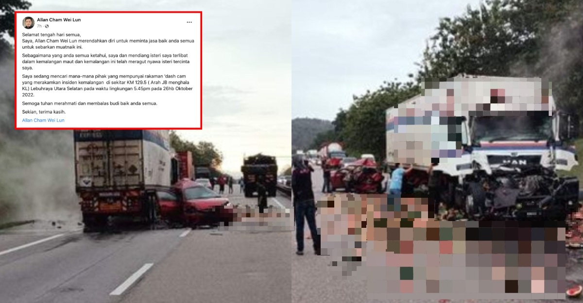 mangsa kemalangan rayu kongsi rakaman dash cam