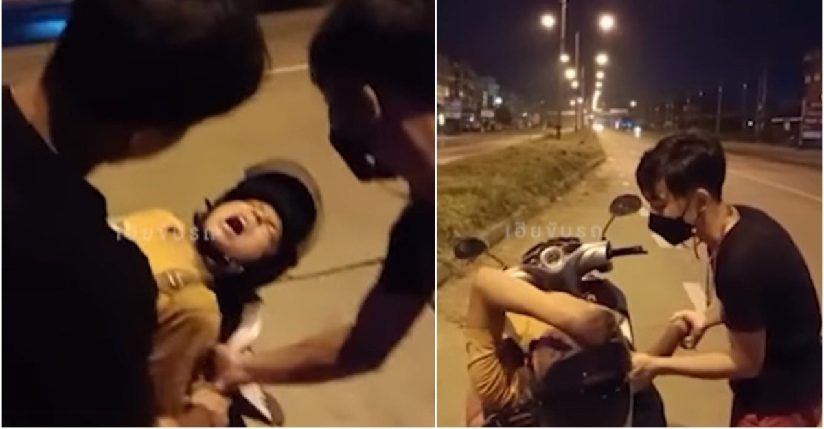 Tidur Atas Motosikal Tengah Jalan
