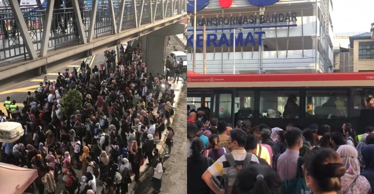 suasana sesak di lrt damai