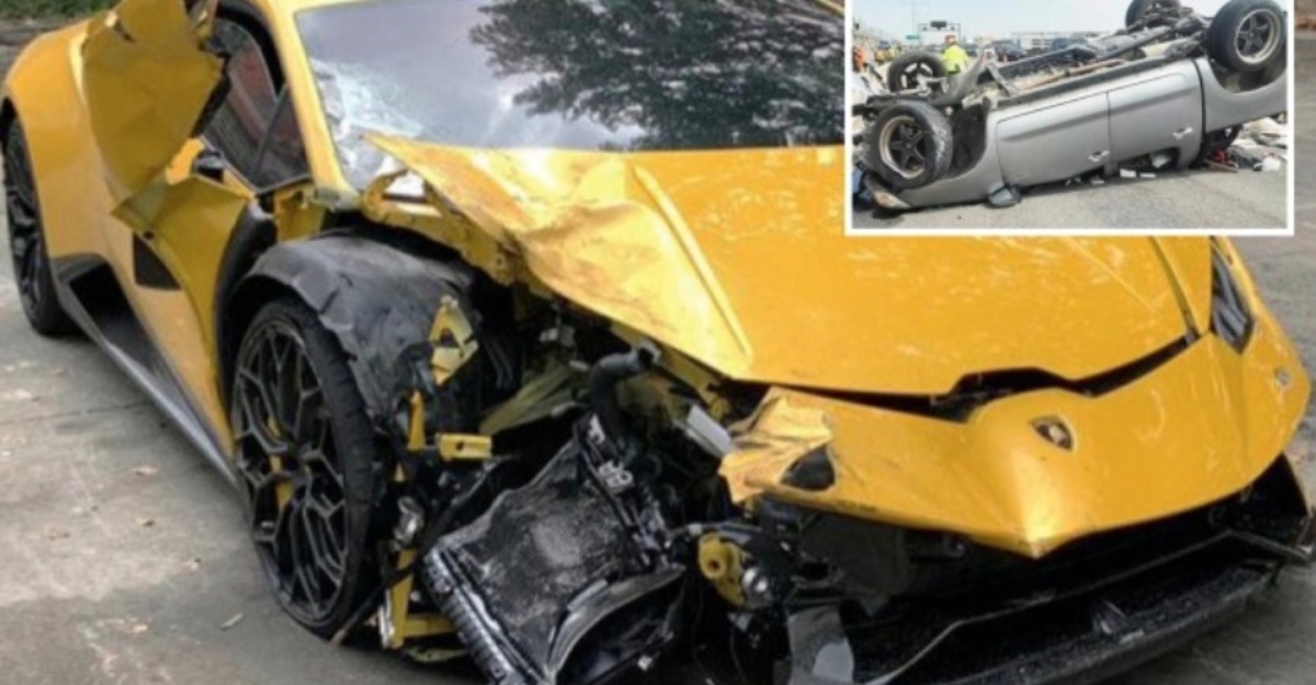 Lamborghini Baru 'Keluar Kedai' Hancur