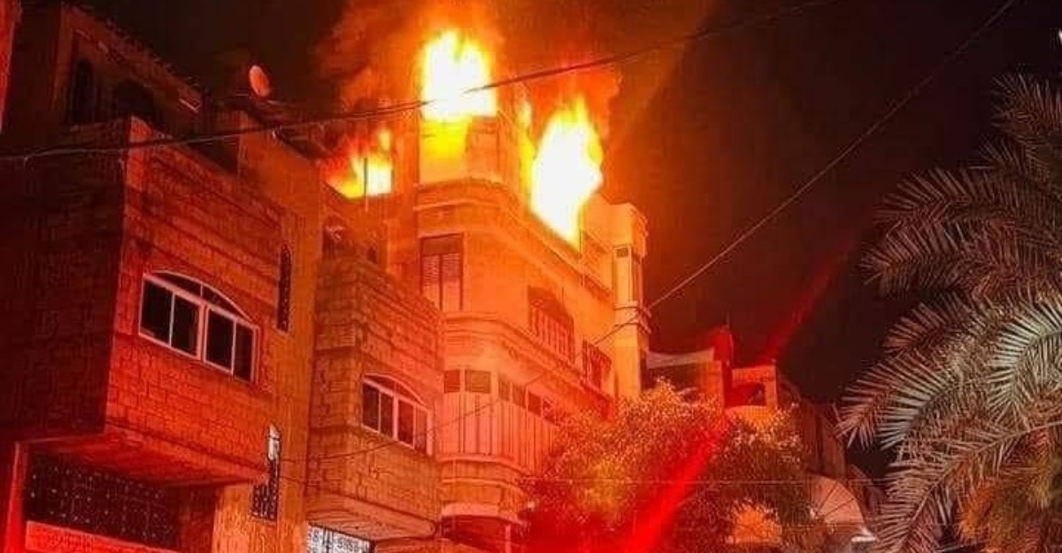 gaza terbakar