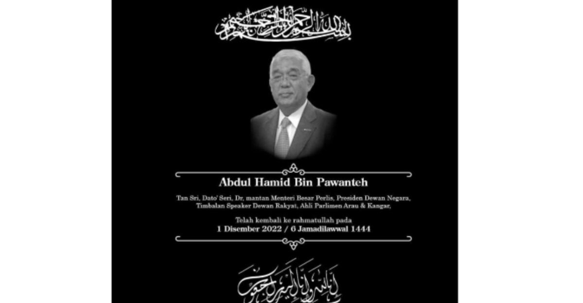 abdul hamid pawanteh meninggal dunia