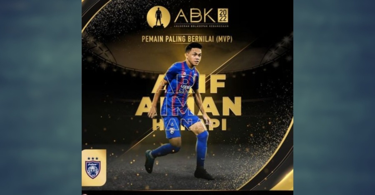Arif Aiman Dinobatkan Sebagai Pemain Paling Bernilai