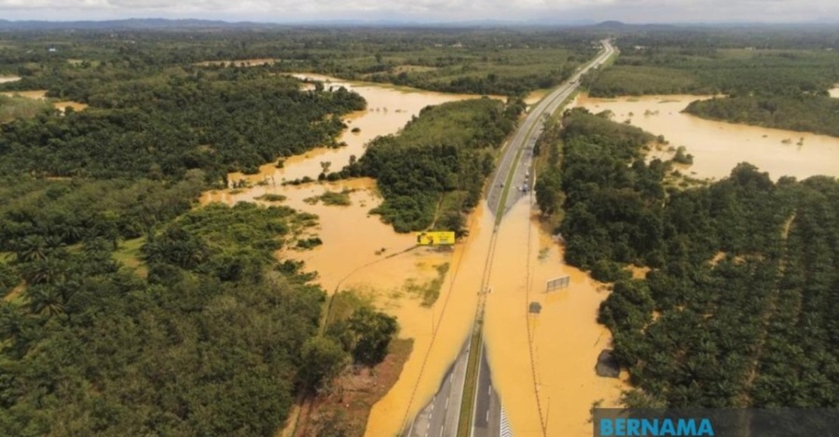 Amaran banjir di Rompin