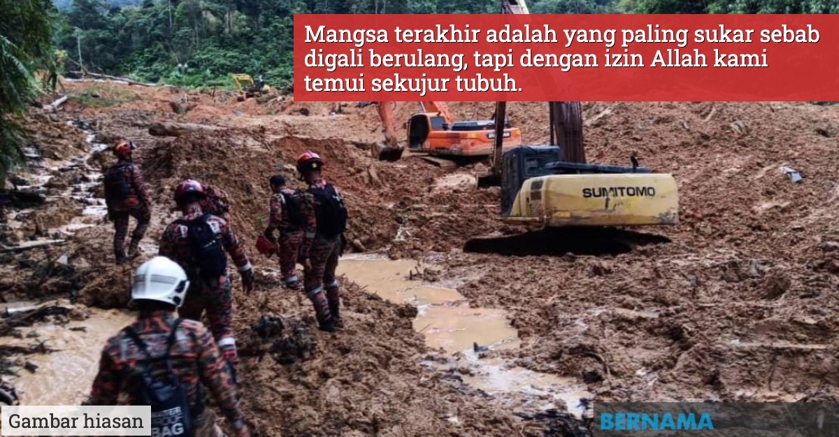mangsa terakhir tanah runtuh