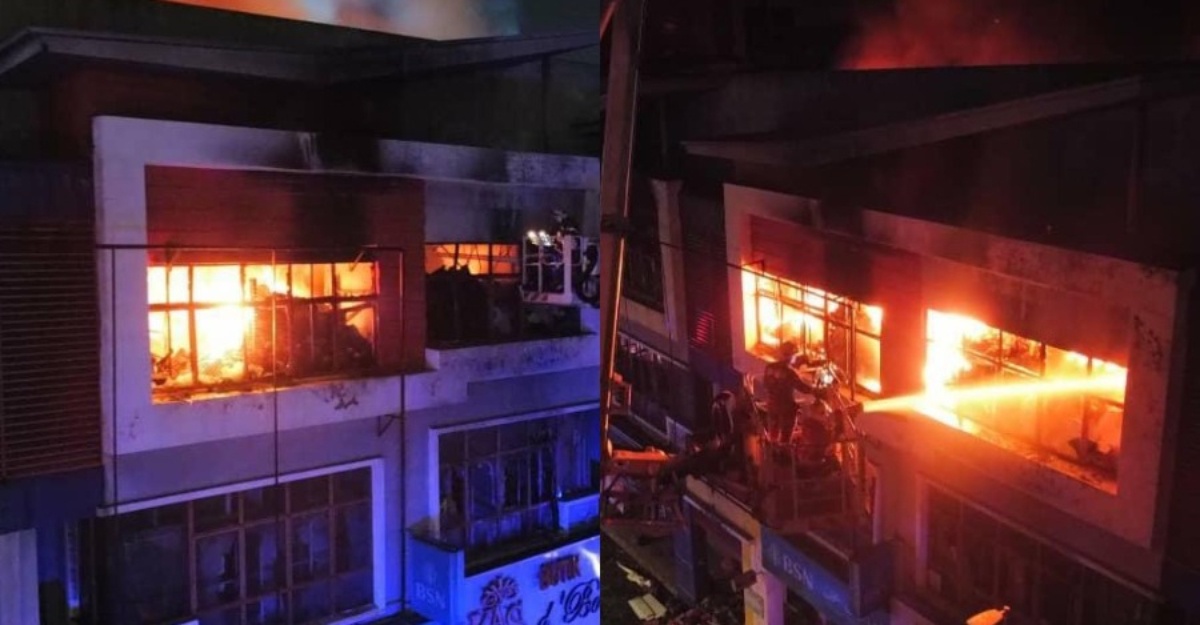Wisma Jakel terbakar