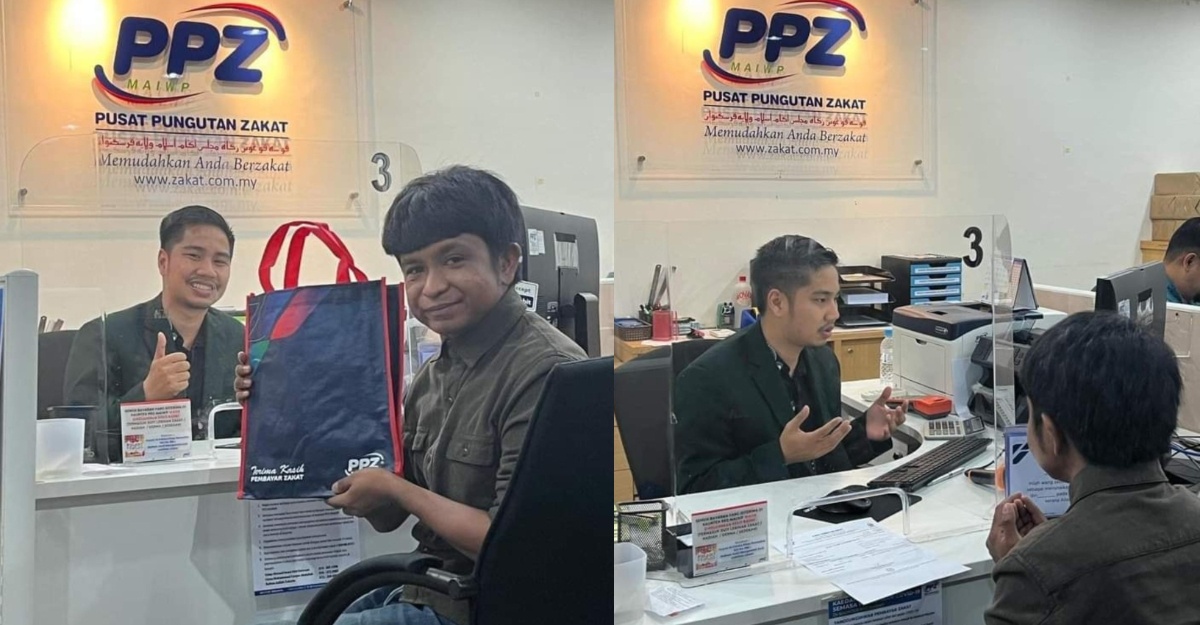 amir raja lawak bayar zakat