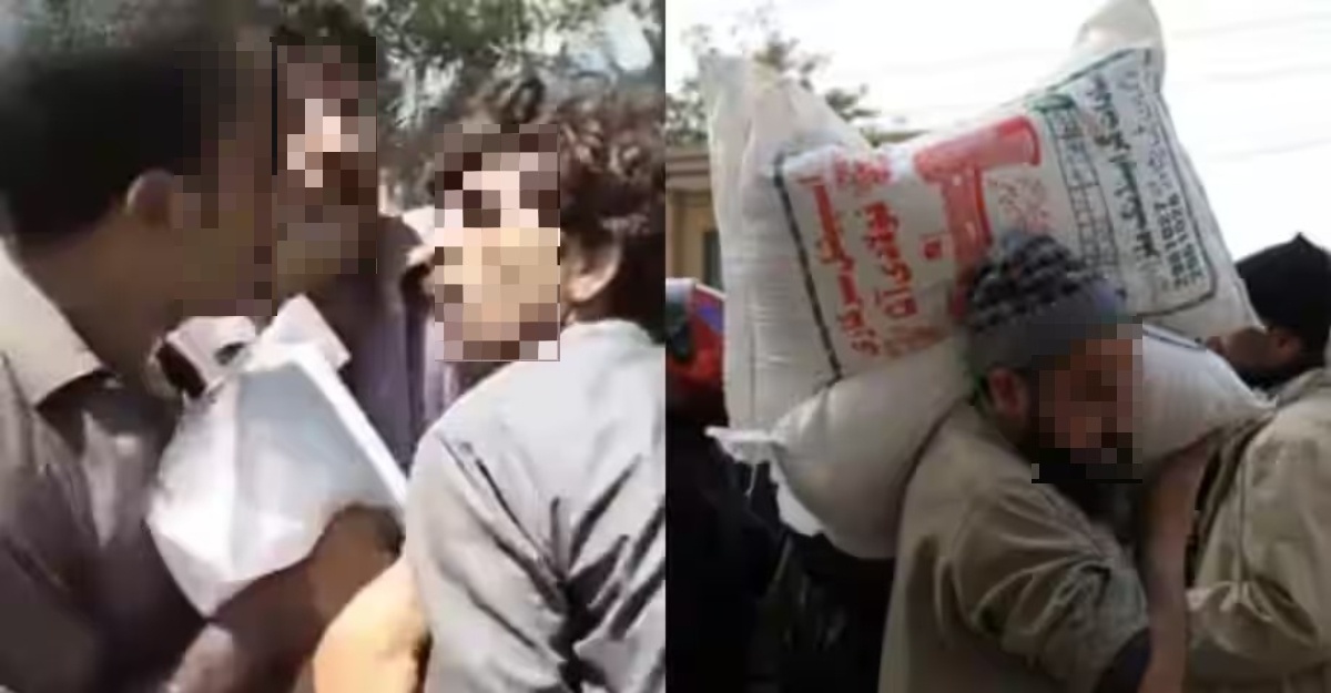 Berebut Tepung Sampai Bergaduh