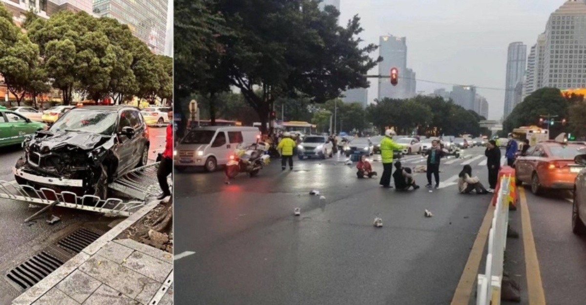 Dirempuh Pemandu BMW Dipercayai Mengamuk