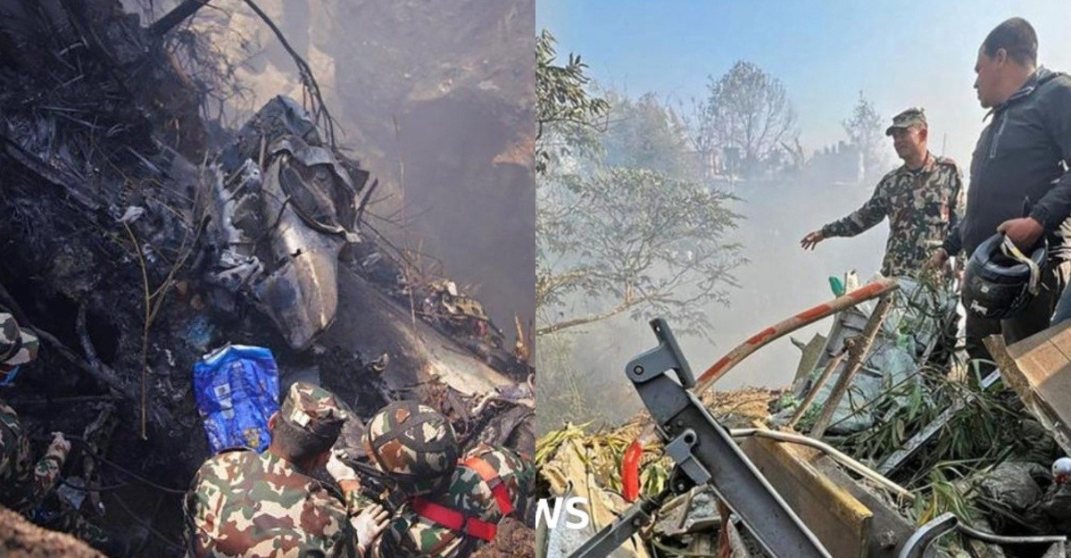 Kapal Terbang Terhempas di Nepal