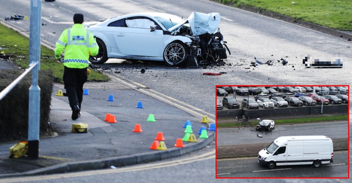 Kereta Audi melanggar lampu isyarat