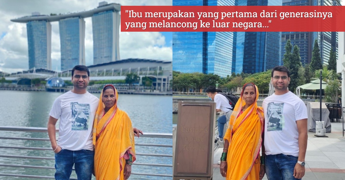anak bawa ibu melancong luar negara