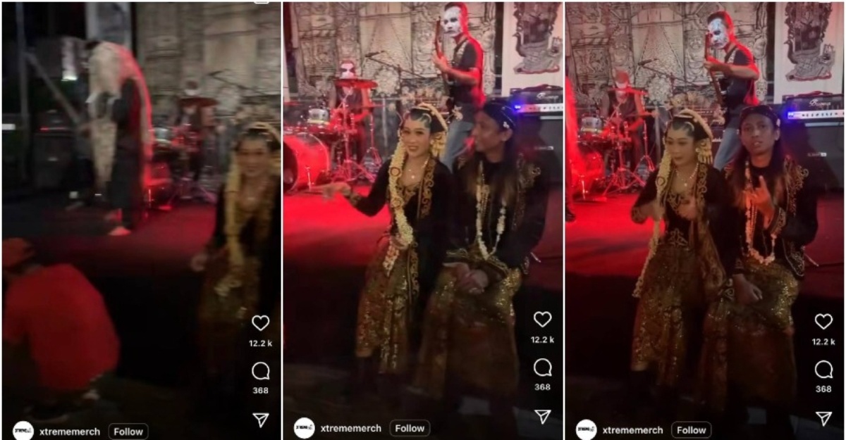 Pasangan Pengantin Undang "Band" Black Metal