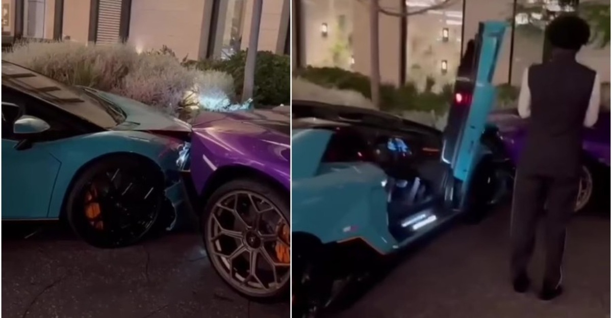 Pekerja valet lamborghini