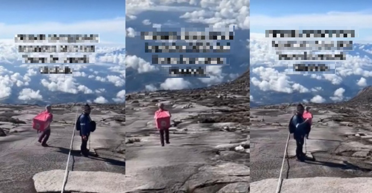 lelaki rider foodpanda daki gunung kinabalu