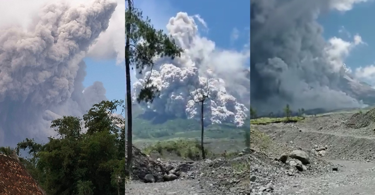 gunung merapi lahar 1.5 kilometer awan panas 7