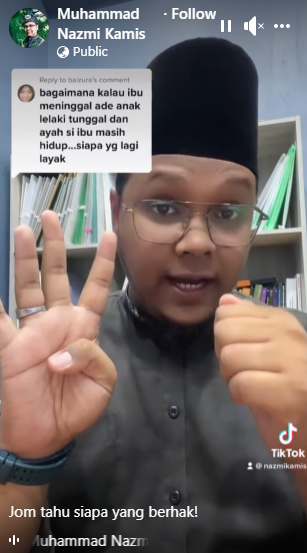 Faraid: Ibu Meninggal Dunia, Meninggalkan Anak Lelaki & Ayah, Siapa ...